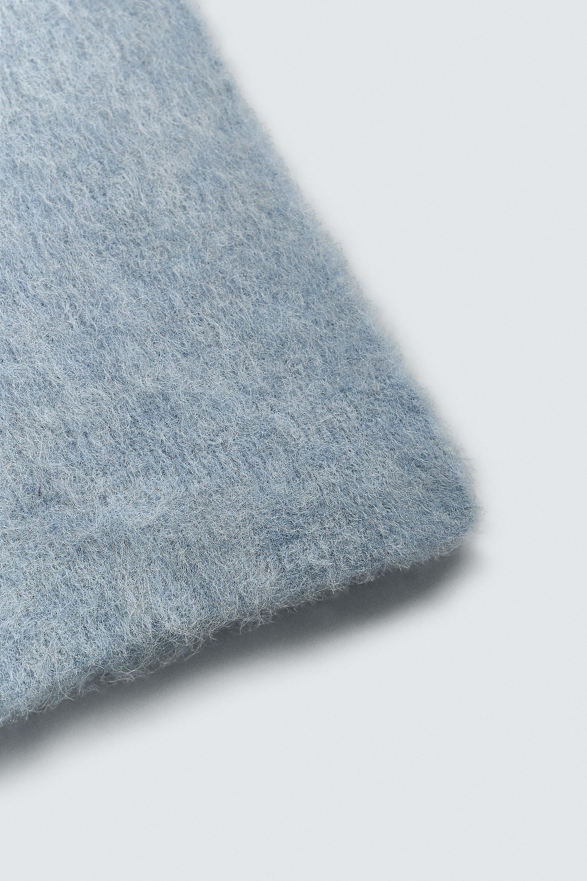 ALPACA BLEND KNIT SCARF